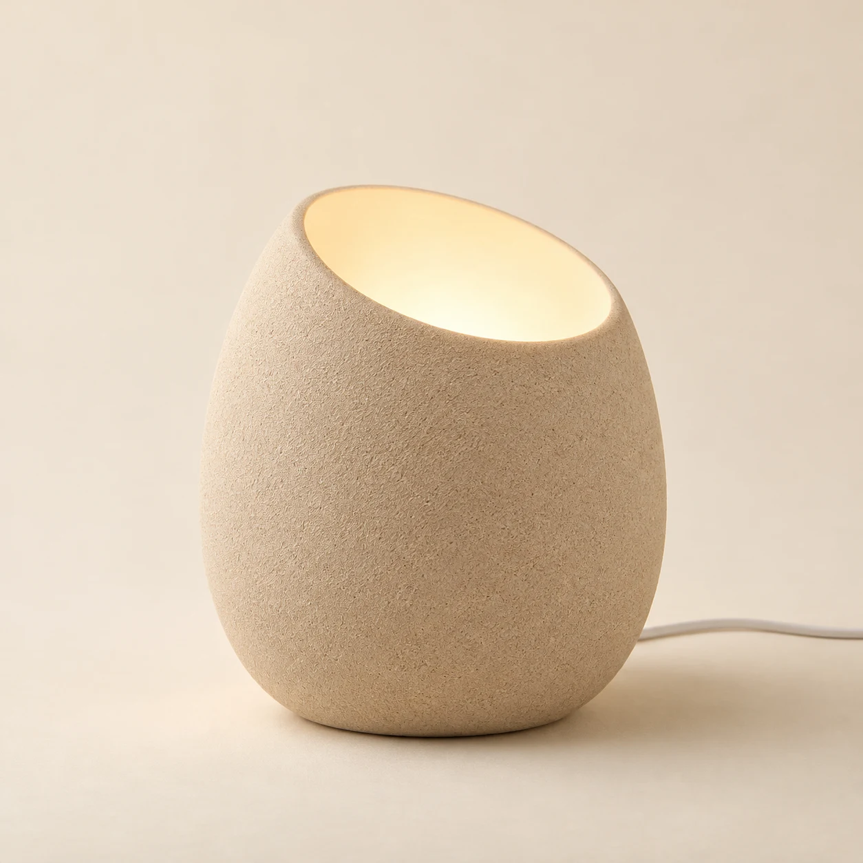 Dune Shell Lamp, Sand, fine sandy texture